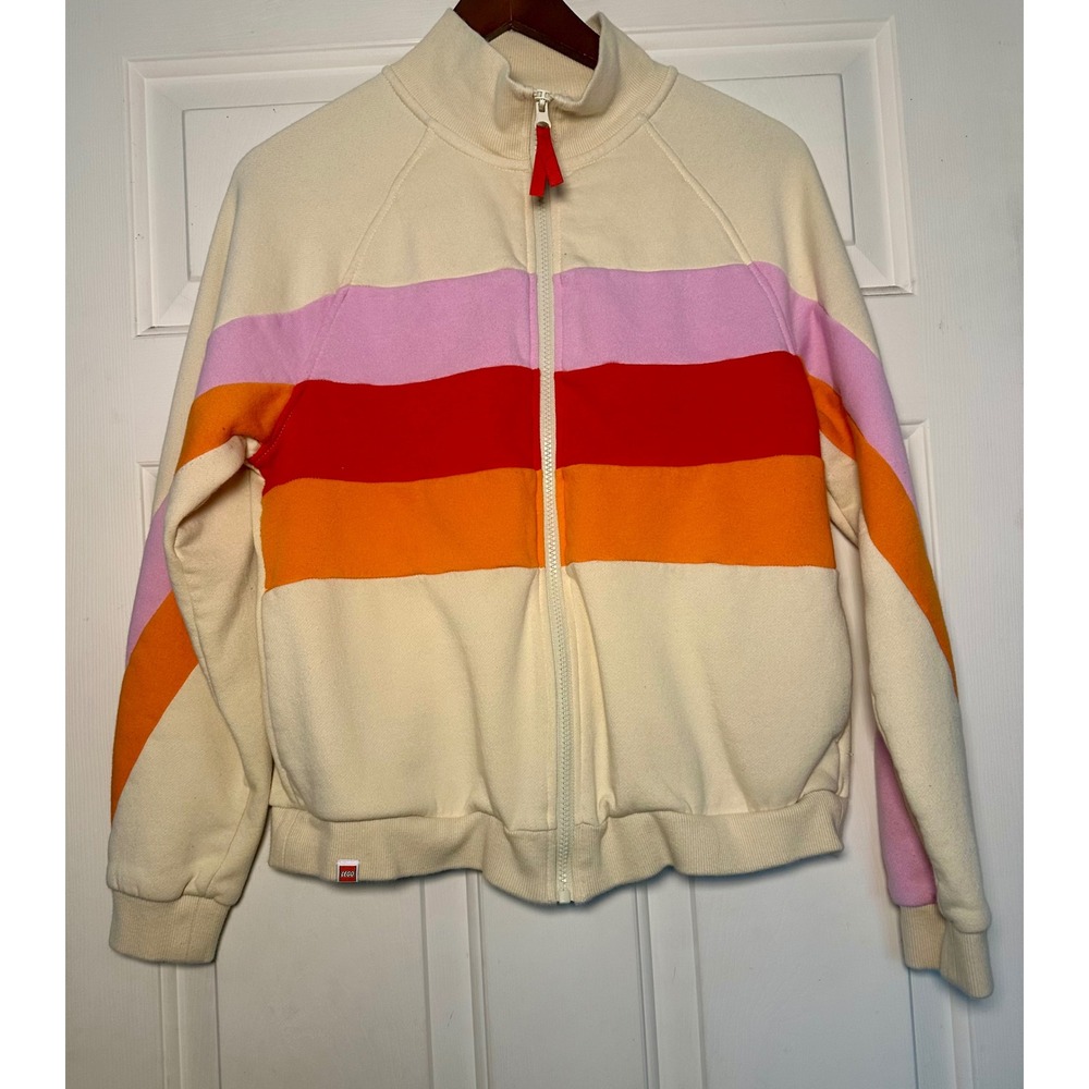 LEGO Collection‎ x Target Color Block Stripe Zip-Up Track Jacket Womens Size M